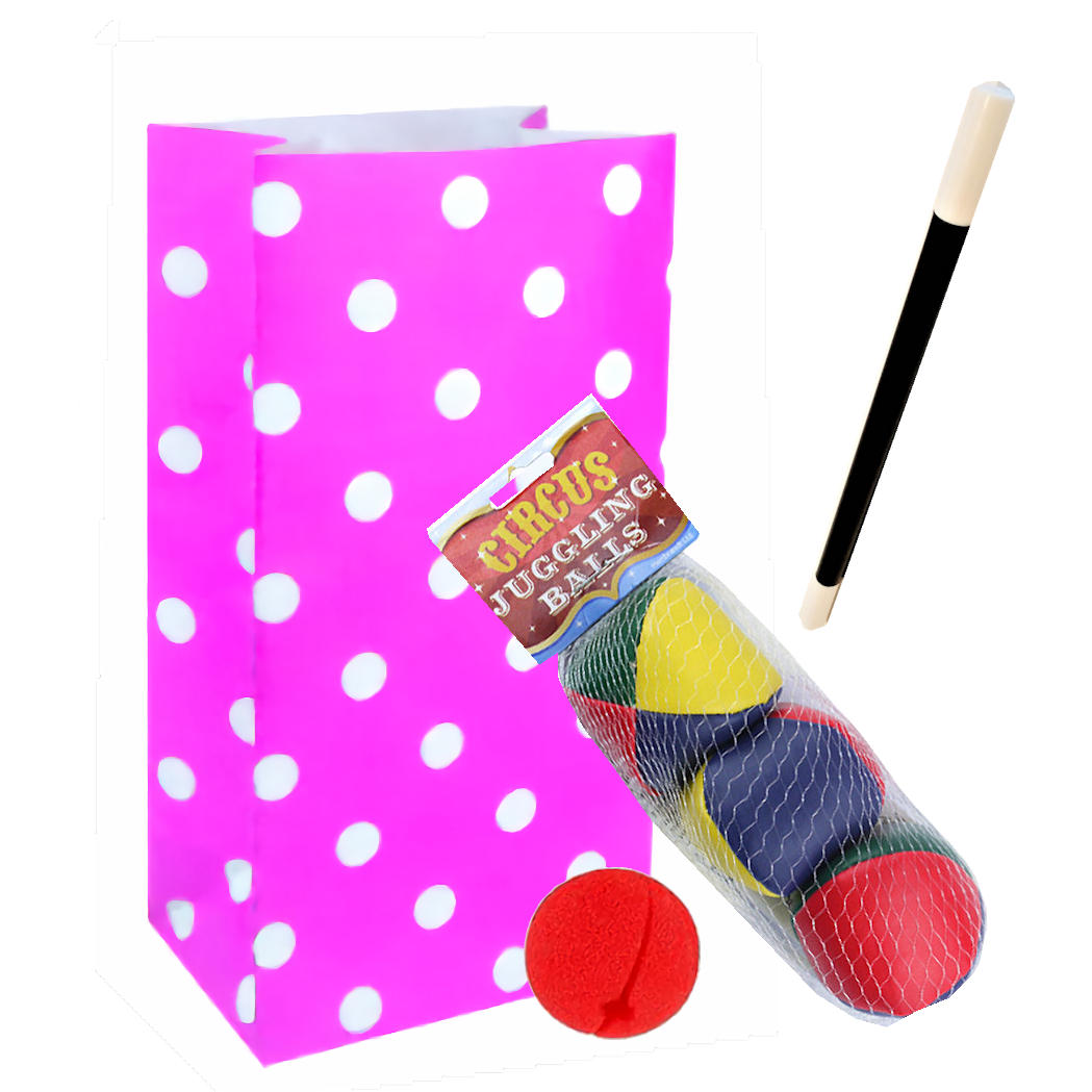 Young Performers Party Bag with Juggling Balls and Magic Wand